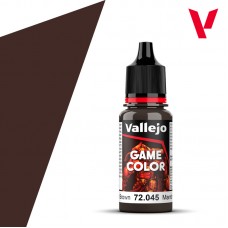 Acrylicos Vallejo - 72045 - Game Color - Charred Brown - 18 ml.