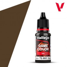 Acrylicos Vallejo - 72091 - Game Color - Sepia  Ink - 18 ml.