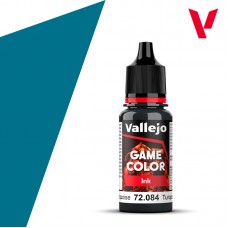 Acrylicos Vallejo - 72084 - Game Color - Ink - Dark Turquoise - 18ml.