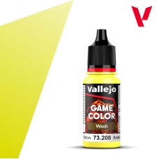 Acrylicos Vallejo - 73208 - Game Color - Wash - Yellow - 18ml.