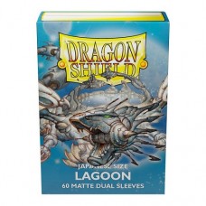 Dragon Shield 60 - Deck Protector Sleeves - Japanese Size Dual Matte - Lagoon (Saras) - AT-15148