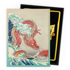 Dragon Shield 100 - Standard Deck Protector Sleeves - Dual Matte Art - Great Wave - AT-12117